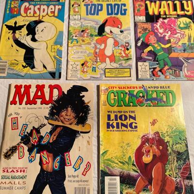 Lot of five vintage comic books