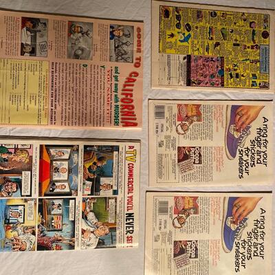 Lot of five vintage comic books
