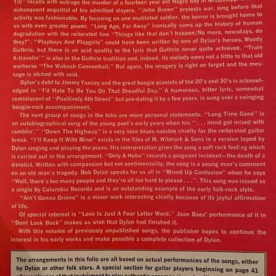 Lot of 3 vintage Bob Dylan music books