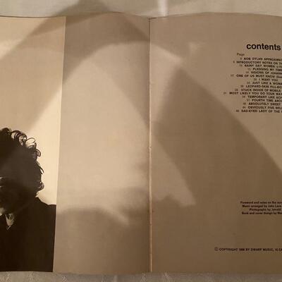 Lot of 3 vintage Bob Dylan music books