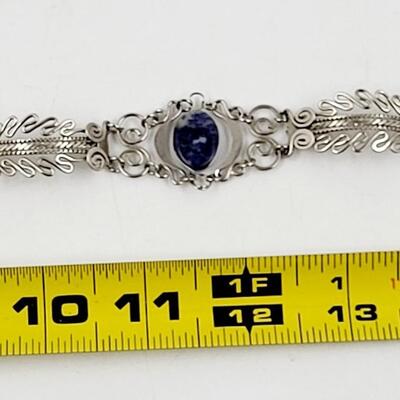 BEAUTIFUL SILVER TONED ORNATE BRACLET