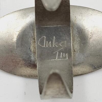 VINTAGE SIGNED SILVER TONED ARTIST RING