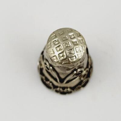 ALPACA MEXICO SILVER ORNATE THIMBLE
