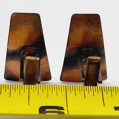 ARTISTIC COPPER CUFF LINKS