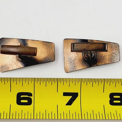 ARTISTIC COPPER CUFF LINKS