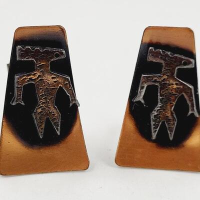 ARTISTIC COPPER CUFF LINKS