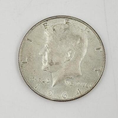 1964 90% SILVER 1/2 DOLLAR & 1963 SILVER QUARTER BUNDLE