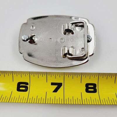 SILVER DOLLAR OR STONE BELT BUCKLE #2