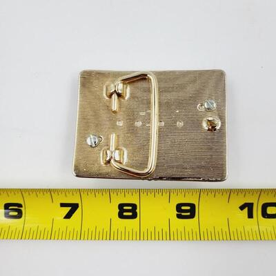 SILVER DOLLAR OR STONE BELT BUCKLE #3