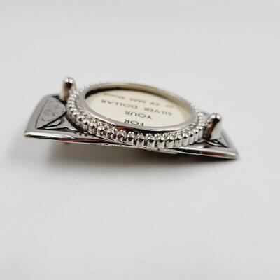SILVER DOLLAR OR STONE DECORATIVE BELT BUCKLE #4