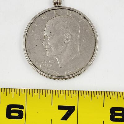 DWIGHT D. EISENHOWER CENTENNIAL COIN KEYCHAIN