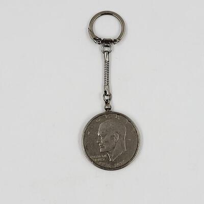 DWIGHT D. EISENHOWER CENTENNIAL COIN KEYCHAIN