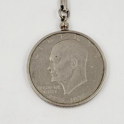 DWIGHT D. EISENHOWER CENTENNIAL COIN KEYCHAIN