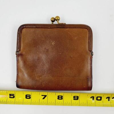 LEATHER COACH COIN WALLET