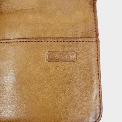 LEATHER COACH COIN WALLET