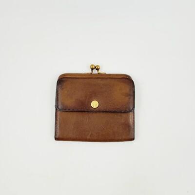 LEATHER COACH COIN WALLET
