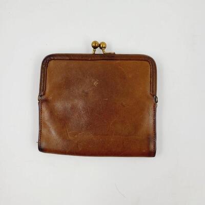 LEATHER COACH COIN WALLET