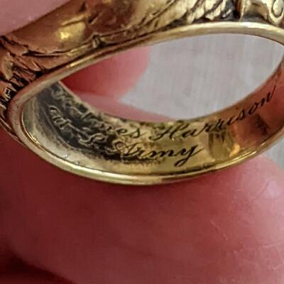 14K Tiffany & Co Gold West Point Men's ring 1931 graduate