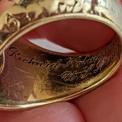14K Tiffany & Co Gold West Point Men's ring 1931 graduate