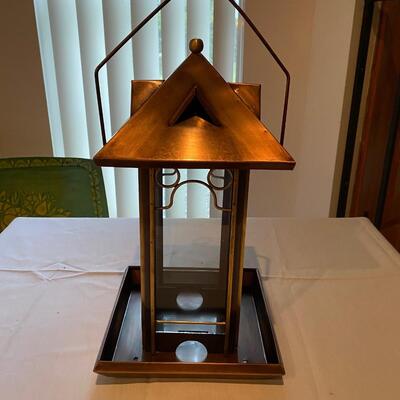 Metal H Potter bird feeder, new