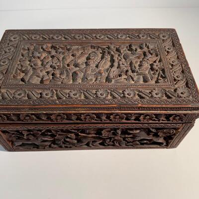 HAND CARVED BOX
