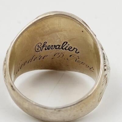 VINTAGE CHEVALIER SILVER MENS RING