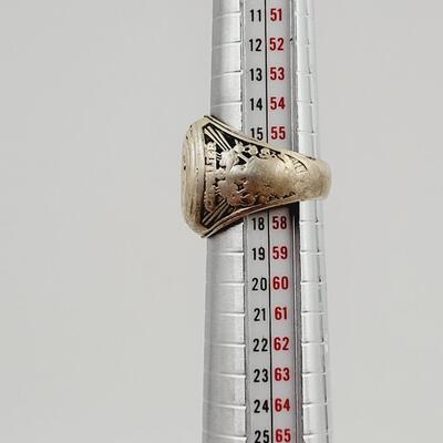 VINTAGE CHEVALIER SILVER MENS RING