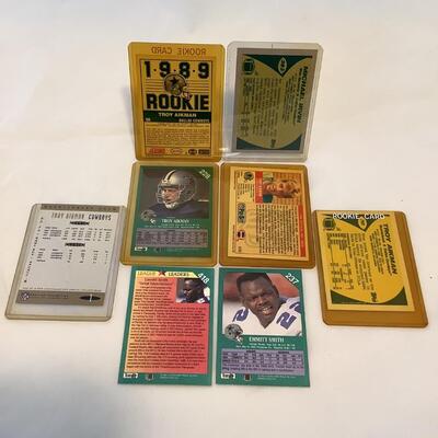 504  Vintage Football Cards 1989 SCORE Rookie, 1989 NFL Pro Set No.1 Troy Aikman Cards, 1989 Topps Super Rookie Michael Irvin & More