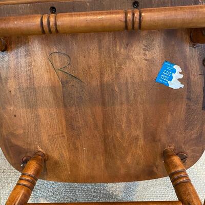 Solid maple vintage rocking chair