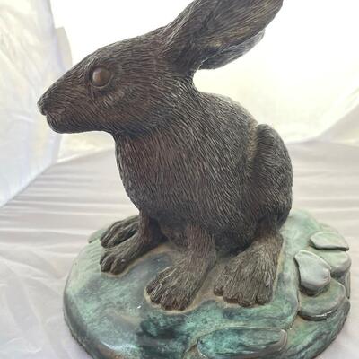 Phil Vanderlei Bronze and Composite Rabbit Sculpture, Limited Edition Rabbit