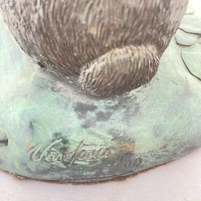 Phil Vanderlei Bronze and Composite Rabbit Sculpture, Limited Edition Rabbit