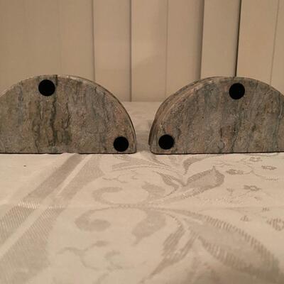 Marble book ends, new