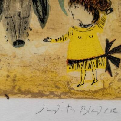 Judith Bledsoe (American -French 1928â€“2013) Limited Edition Lithograph