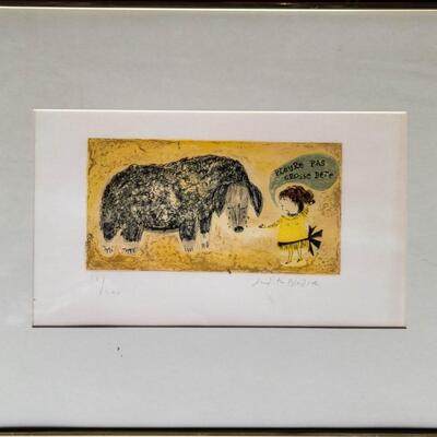 Judith Bledsoe (American -French 1928â€“2013) Limited Edition Lithograph