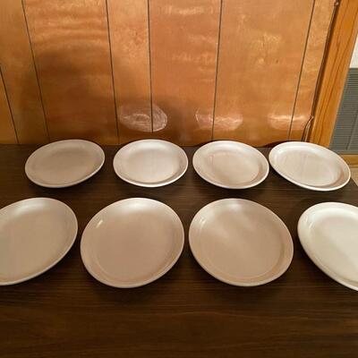 Set of 8 oval restaurant-ware ironstone dishes