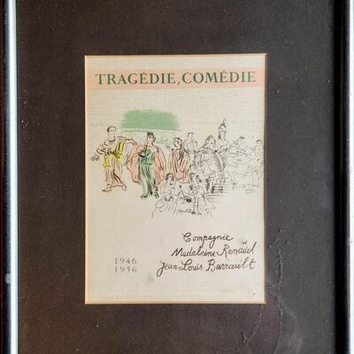 Tragedie, Comedie by Raoul Dufy Lithograph