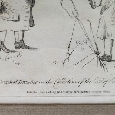 F.Bartolozzi Engraving  From the Original Drawing 1781 by William Hogarth