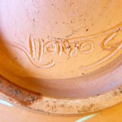 rt mid-century ceramic Bowl with intricate design