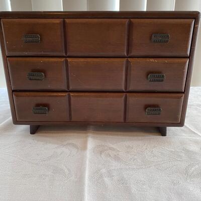 All wood MCM jewelry box