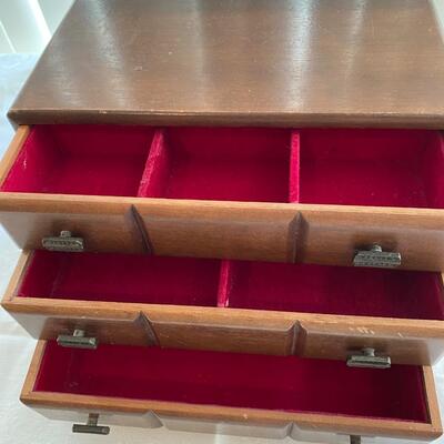 All wood MCM jewelry box