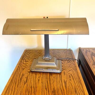 Lot 133 Modern Reproduction Metal Desk Lamp Halogen Bulb