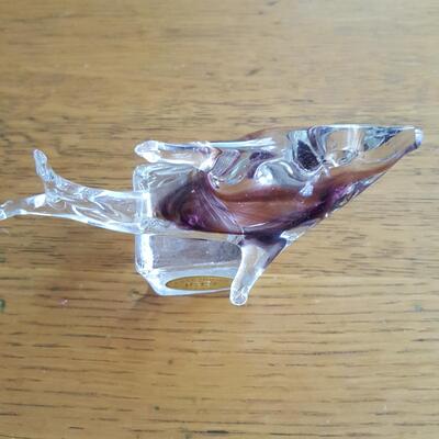 Murano-Style Glass Dolphin
