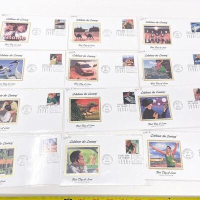 FIRST DAY COVER STAMP COLLECTION #17 - CELEBRATE THE CENTURY 1990S & WORLD OF DINOSAURS