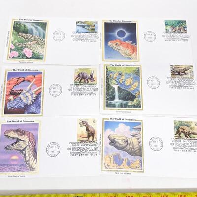 FIRST DAY COVER STAMP COLLECTION #17 - CELEBRATE THE CENTURY 1990S & WORLD OF DINOSAURS