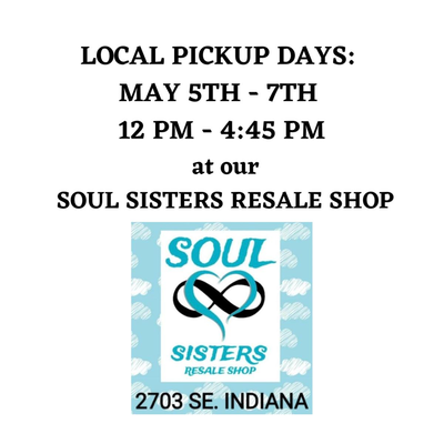 LOCAL PICK UP INFO BELOW