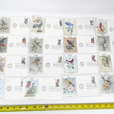 FIRST DAY STAMP COVER COLLECTION #24 - STATE BIRDS & FLOWERS