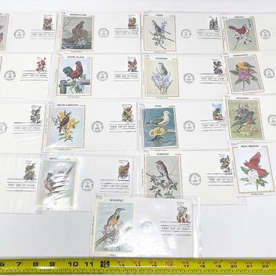 FIRST DAY STAMP COVER COLLECTION #24 - STATE BIRDS & FLOWERS