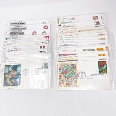 FIRST DAY COVER STAMP COLLECTION #33 - CHRISTMAS