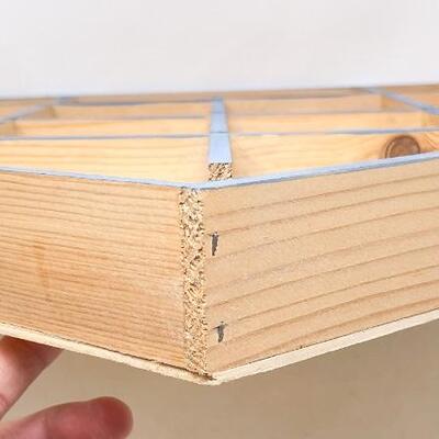 WOODEN HOUSE CURIO SHELF - MADE IN ITALY
