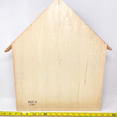 WOODEN HOUSE CURIO SHELF - MADE IN ITALY